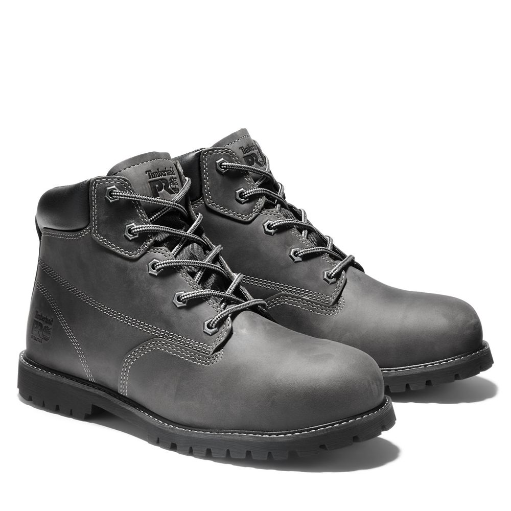 Timberland Μποτακια Εργασίας Ανδρικα Μαυρα - Pro® Gritstone Steel Toe - Greece 1794652-VW